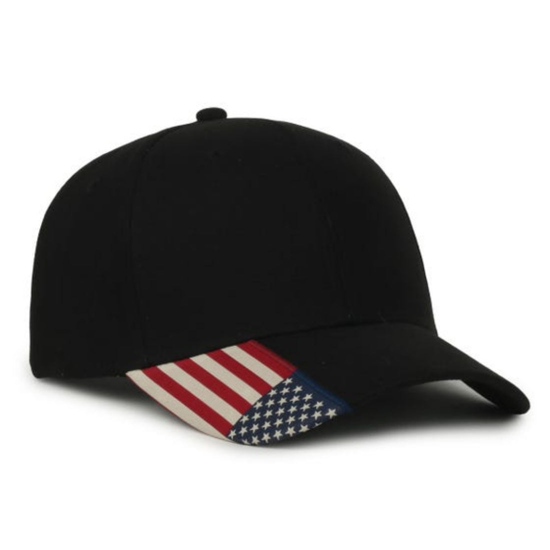 Oc Sports Usa-300 Adjustable American Flag on Bill Cap - Black Usa2 - Osfm
