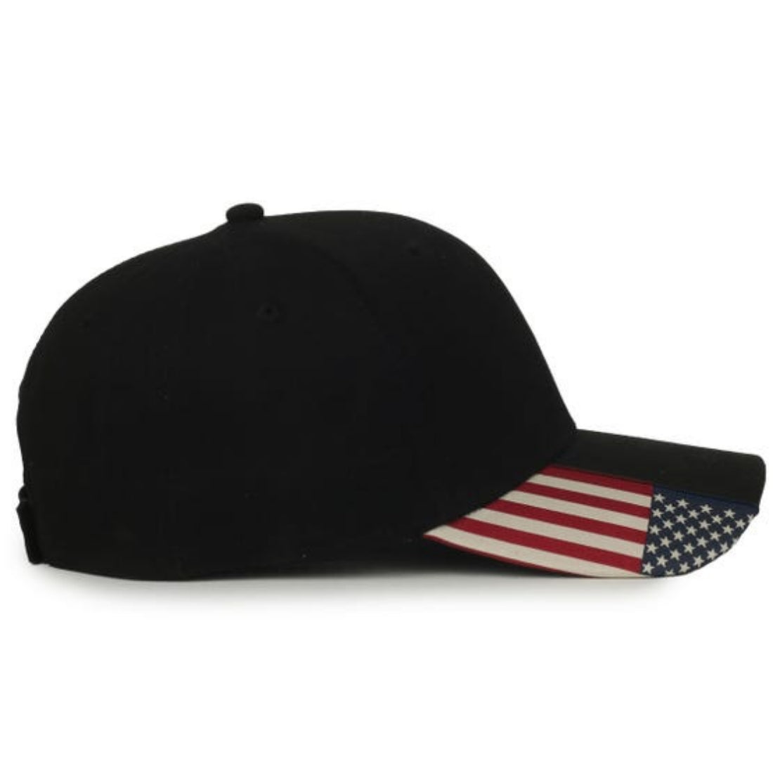 Oc Sports Usa-300 Adjustable American Flag on Bill Cap - Black Usa2 - Osfm
