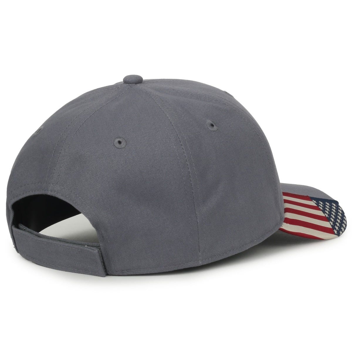 Oc Sports Usa-300 Adjustable American Flag on Bill Cap - Charcoal