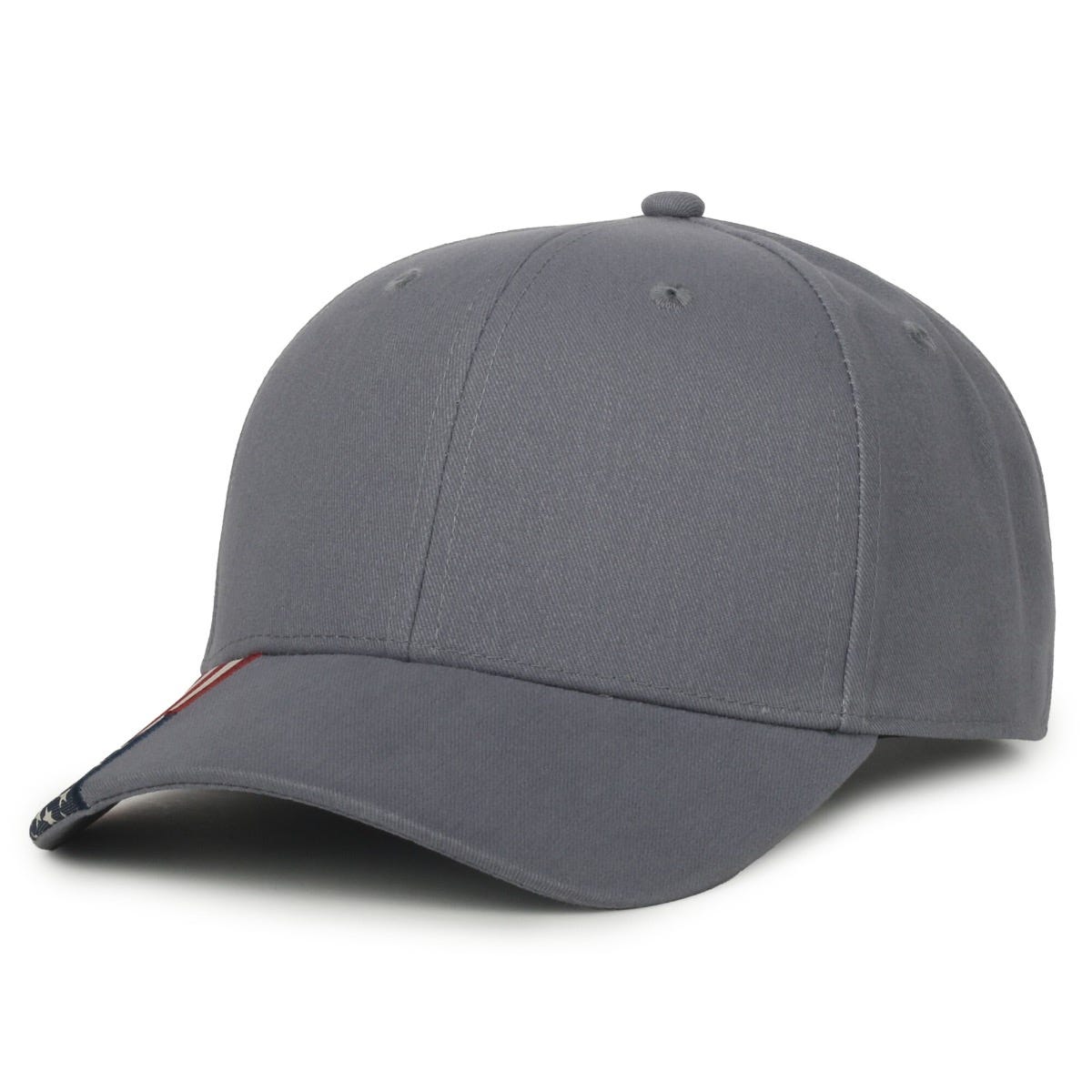Oc Sports Usa-300 Adjustable American Flag on Bill Cap - Charcoal