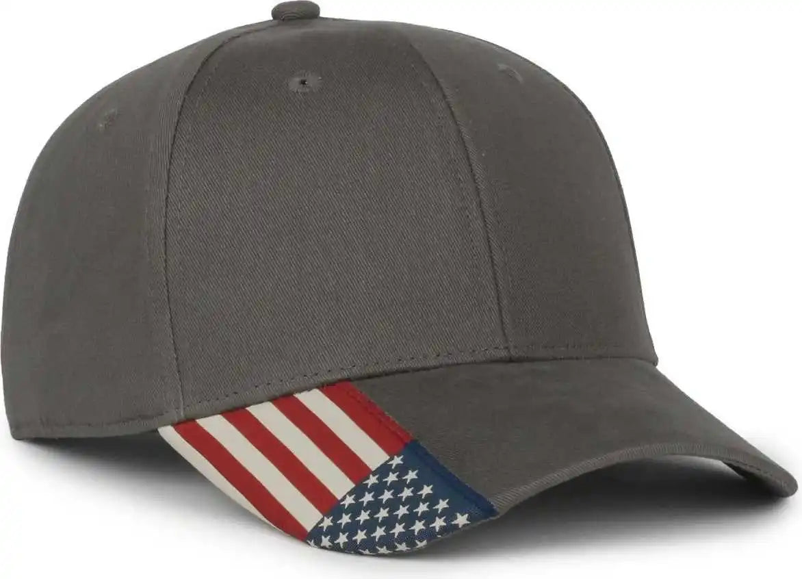 Oc Sports Usa-300 Adjustable American Flag on Bill Cap - Olive Usa2 - Usa2 / Osfm