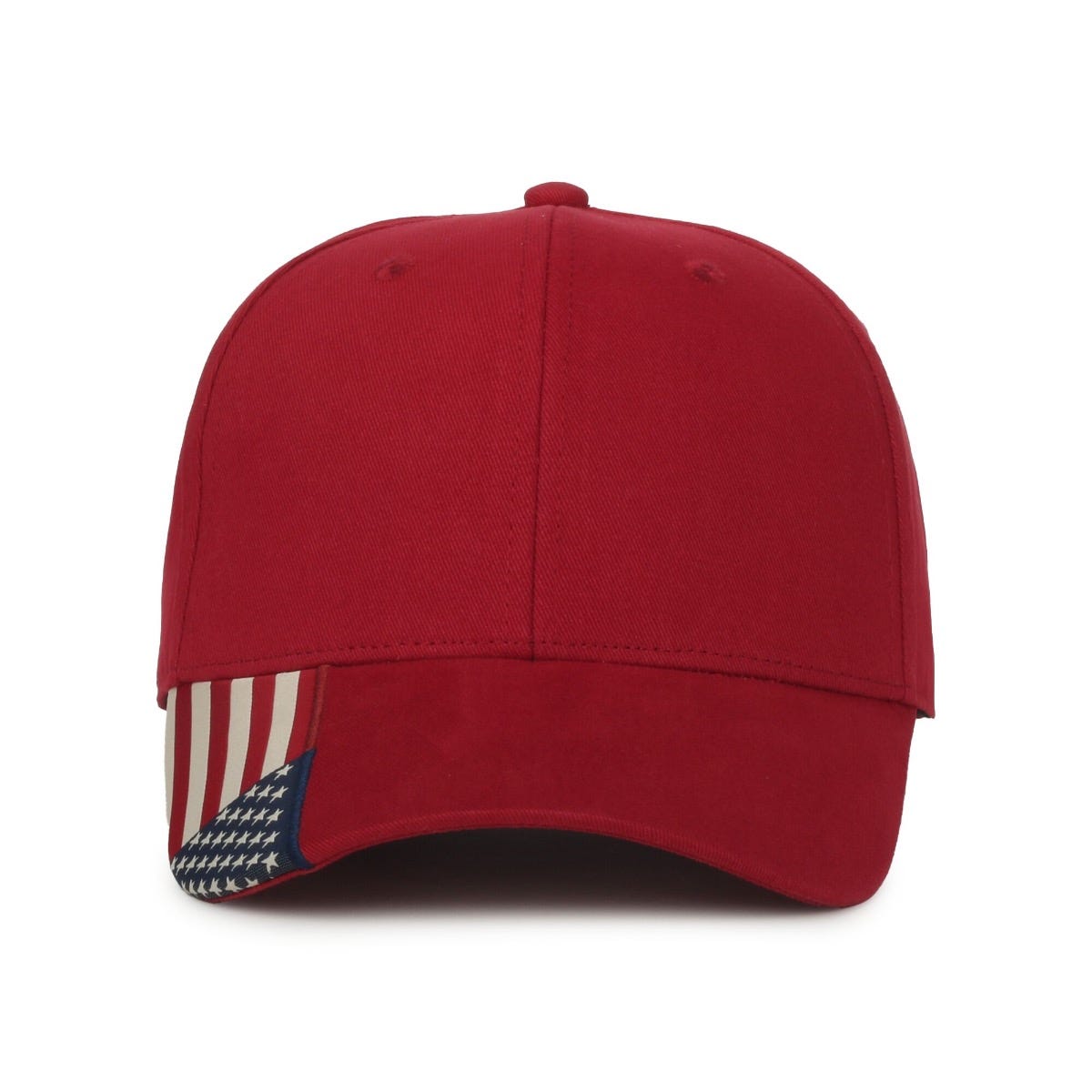 Oc Sports Usa-300 Adjustable American Flag on Bill Cap - Red