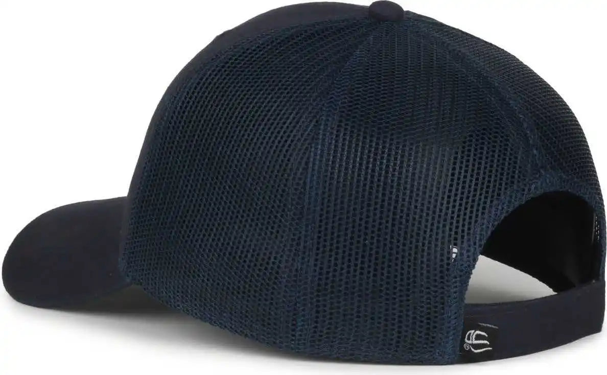 Oc Sports Usa-300m Brushed Twill with Flag Visor Insert Cap - Navy - Osfm
