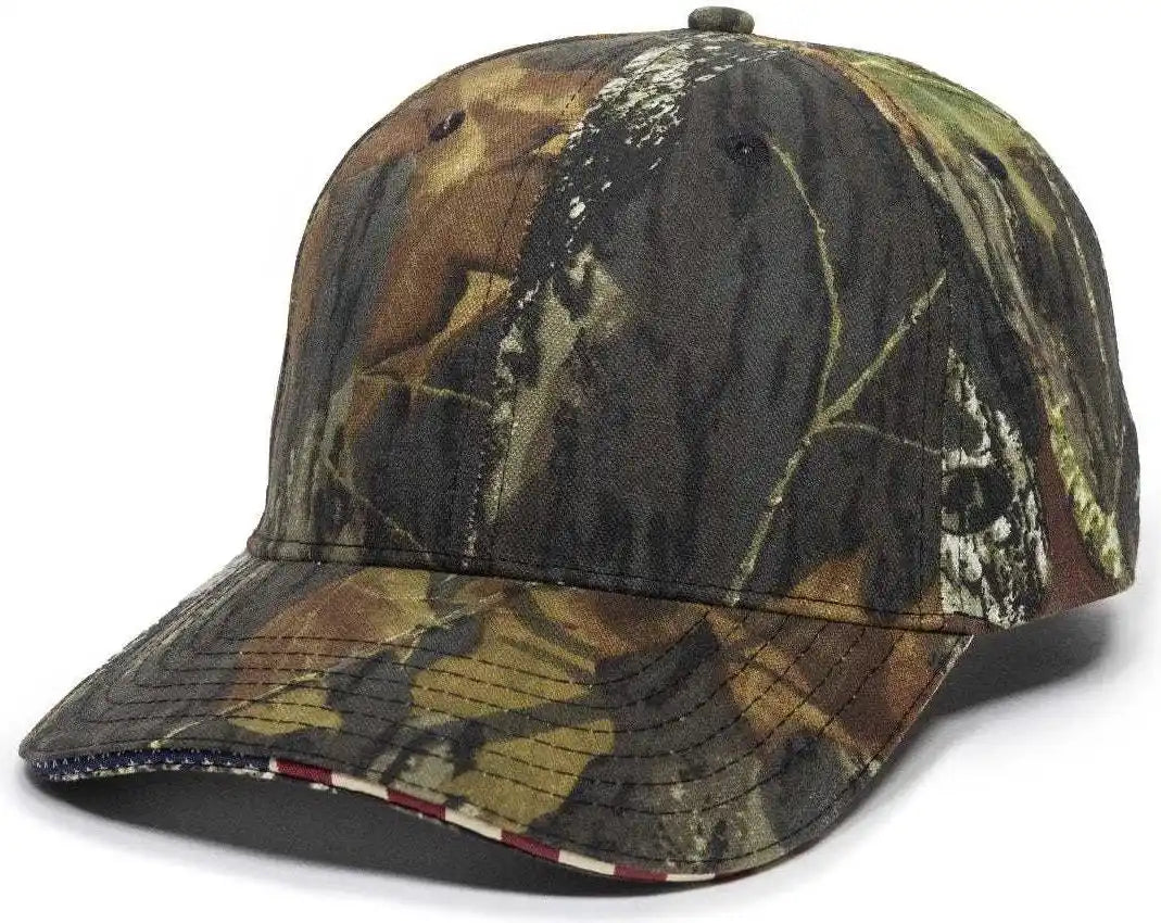 Oc Sports Usa-350 Adjustable Cap - Mossy Oak Break-up - 6 7/8’’ - 7 1/2’’