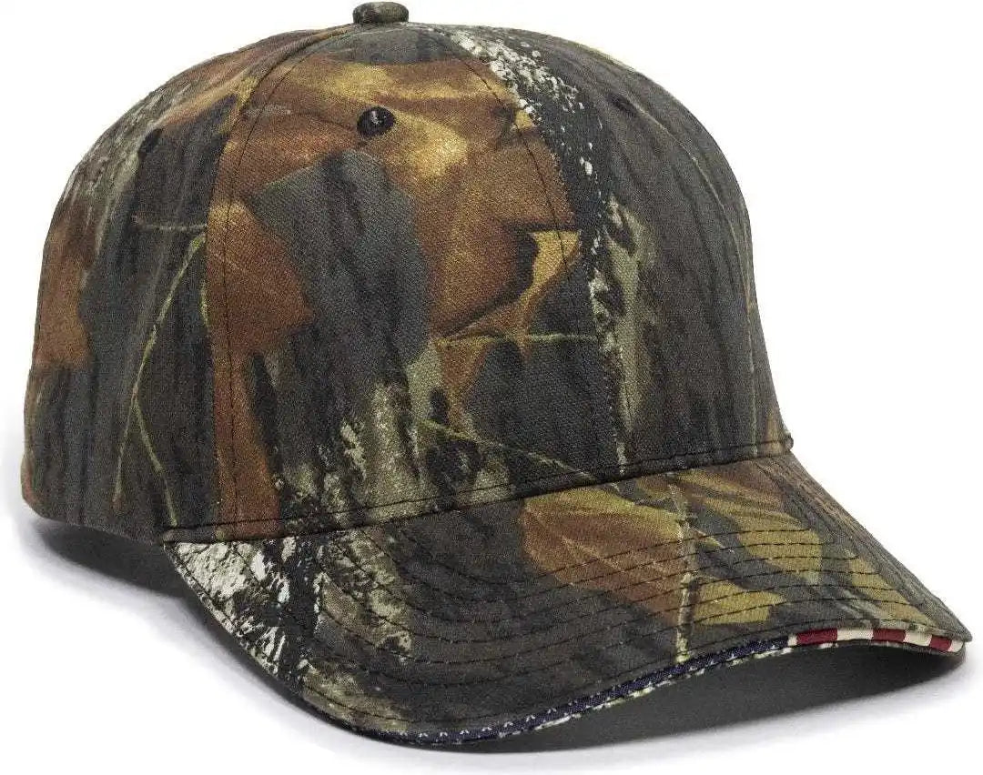 Oc Sports Usa-350 Adjustable Cap - Mossy Oak Break-up - 6 7/8’’ - 7 1/2’’