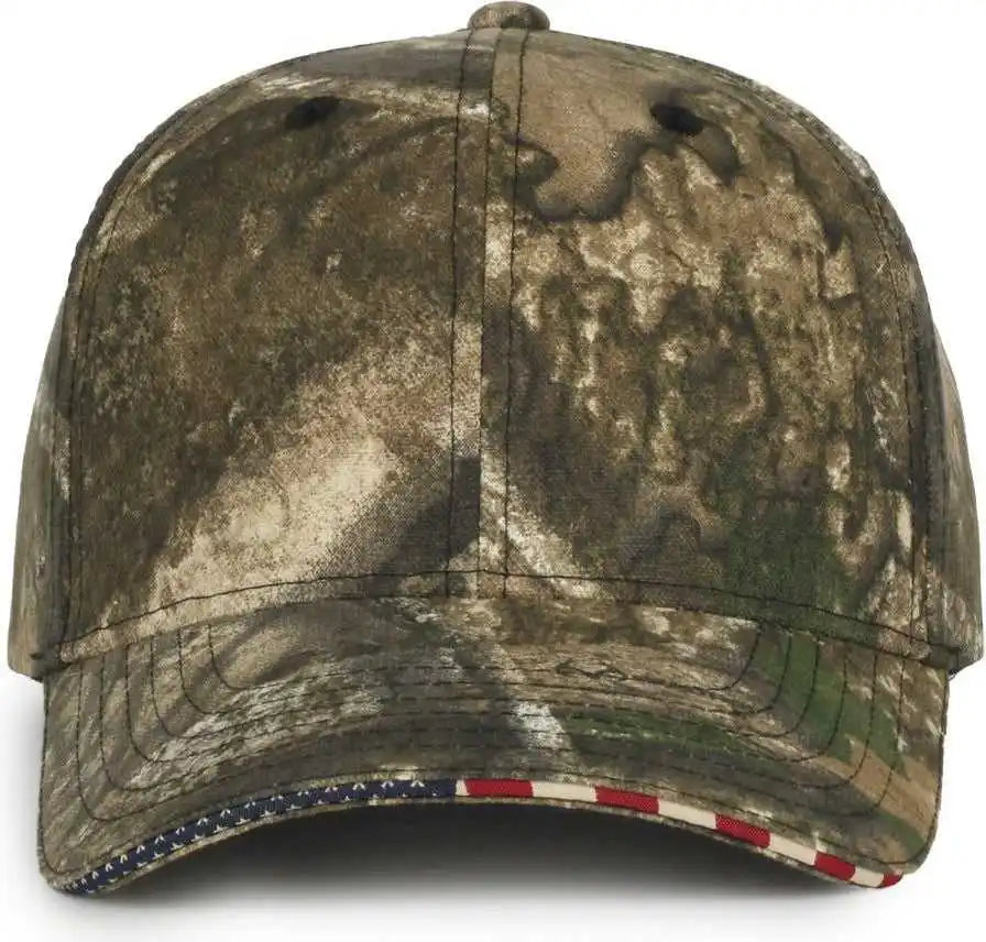 Oc Sports Usa-350 Adjustable Cap - Realtree Apx - Khaki / Osfm