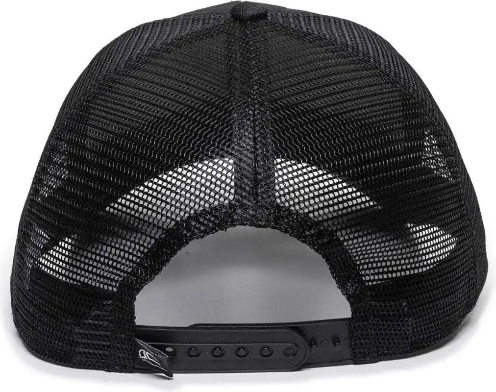 Oc Sports Usa-750m Adjustable Mesh Back Cap - Black - 6 7/8’’ - 7 1/2’’