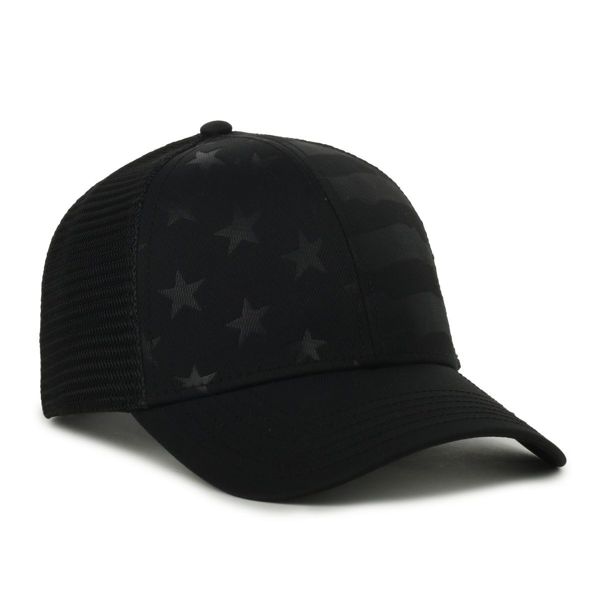 Oc Sports Usa-751m American Flag Mesh Back Cap - Black/black