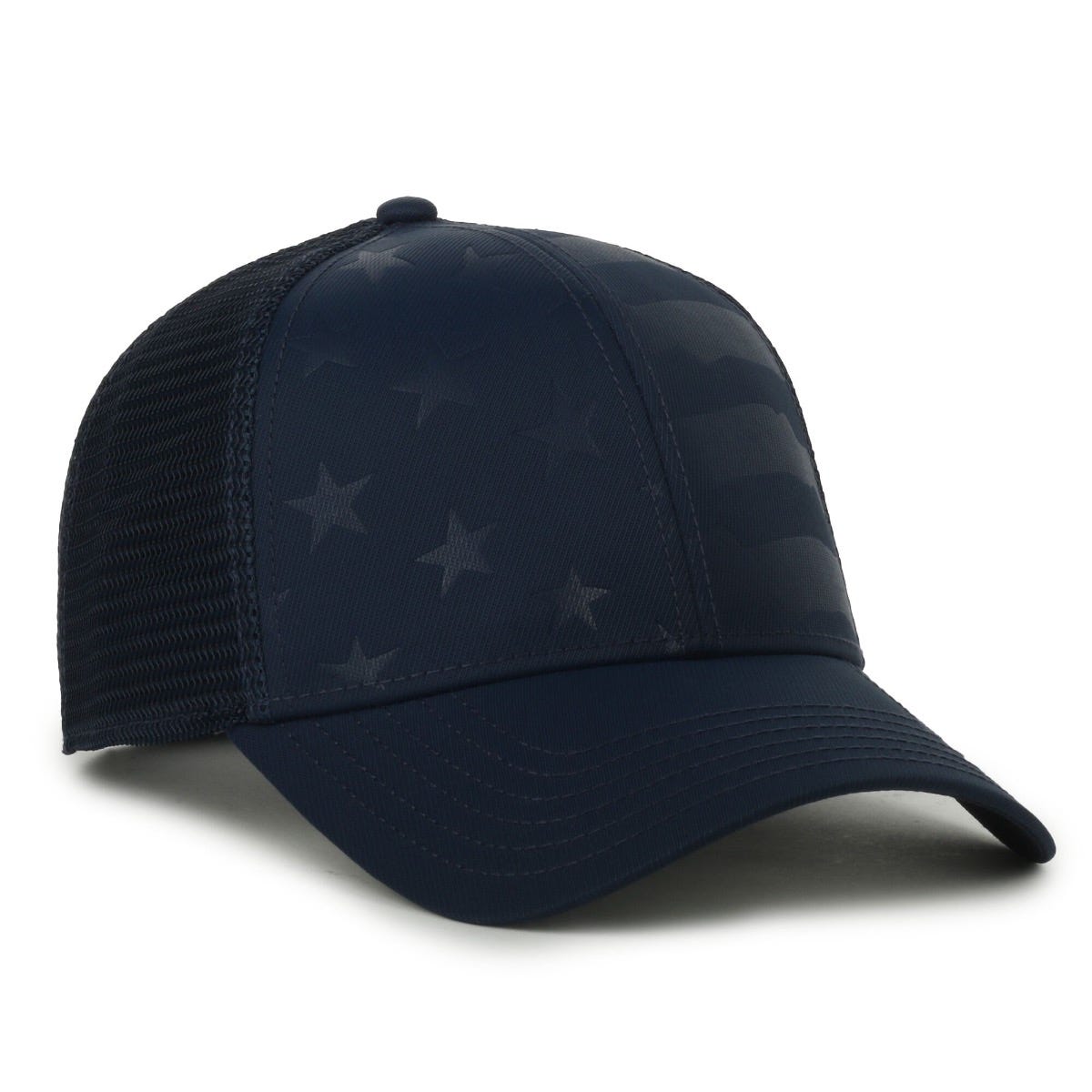 Oc Sports Usa-751m American Flag Mesh Back Cap - Navy/navy