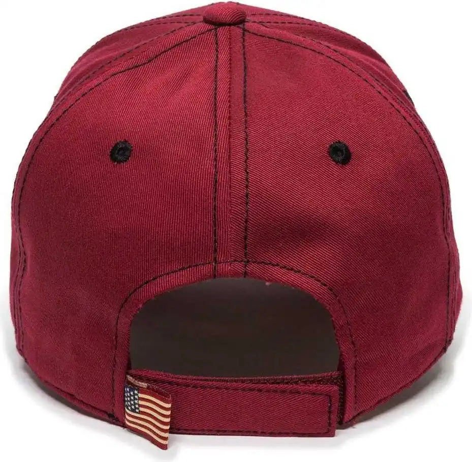 Oc Sports Usa-800 Adjustable Cap - Cardinal - 6 7/8’’ - 7 1/2’’