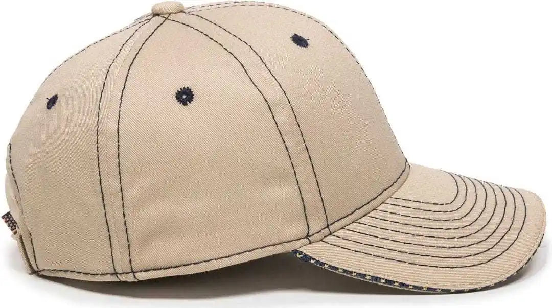 Oc Sports Usa-800 Adjustable Cap - Khaki - 6 7/8’’ - 7 1/2’’