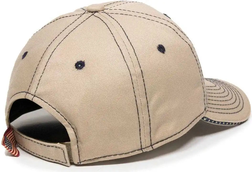 Oc Sports Usa-800 Adjustable Cap - Khaki - 6 7/8’’ - 7 1/2’’
