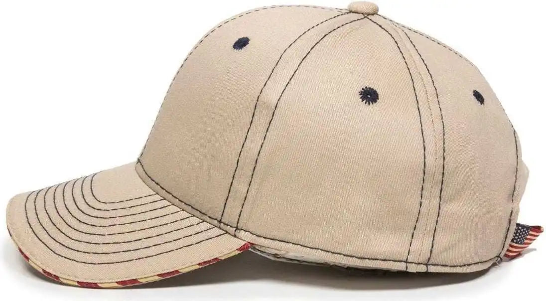 Oc Sports Usa-800 Adjustable Cap - Khaki - 6 7/8’’ - 7 1/2’’