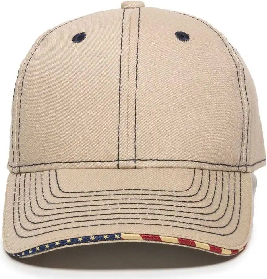 Oc Sports Usa-800 Adjustable Cap - Khaki - 6 7/8’’ - 7 1/2’’