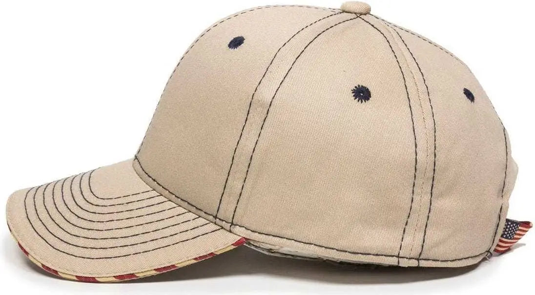Oc Sports Usa-800 Adjustable Cap - Khaki - 6 7/8’’ - 7 1/2’’