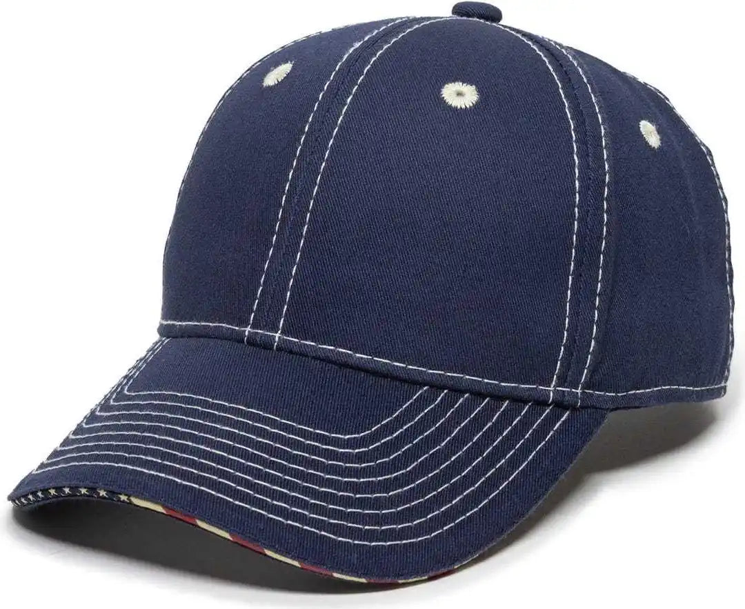 Oc Sports Usa-800 Adjustable Cap - Navy - 6 7/8’’ - 7 1/2’’