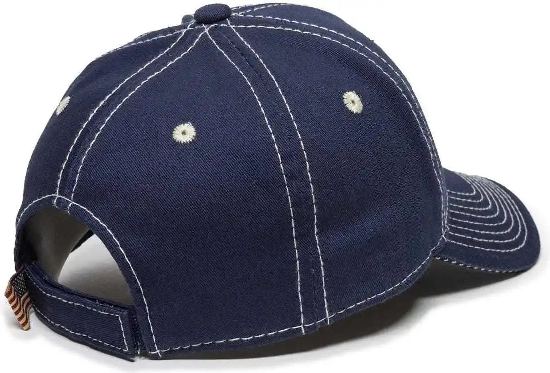 Oc Sports Usa-800 Adjustable Cap - Navy - 6 7/8’’ - 7 1/2’’