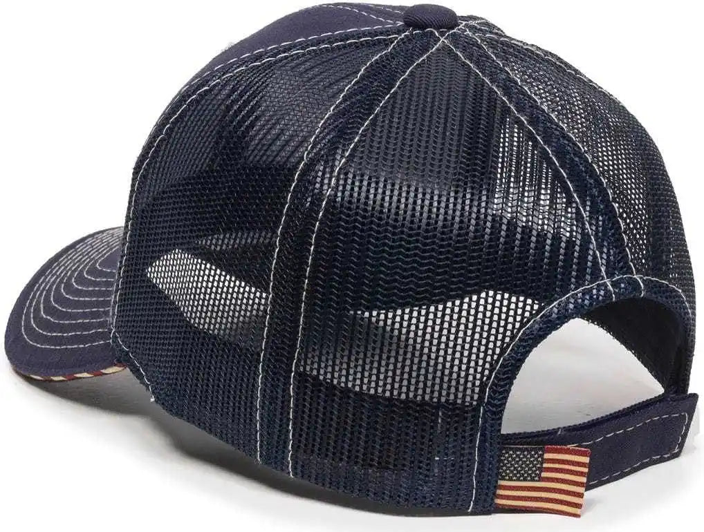 Oc Sports Usa-800m Adjustable Mesh Back Cap - Navy - 6 7/8’’ - 7 1/2’’