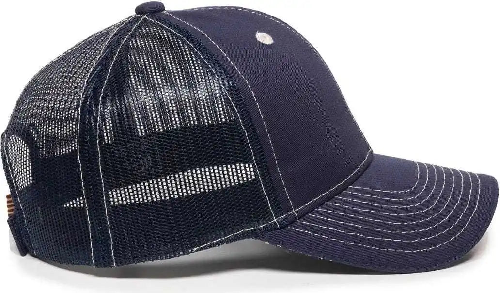 Oc Sports Usa-800m Adjustable Mesh Back Cap - Navy - 6 7/8’’ - 7 1/2’’