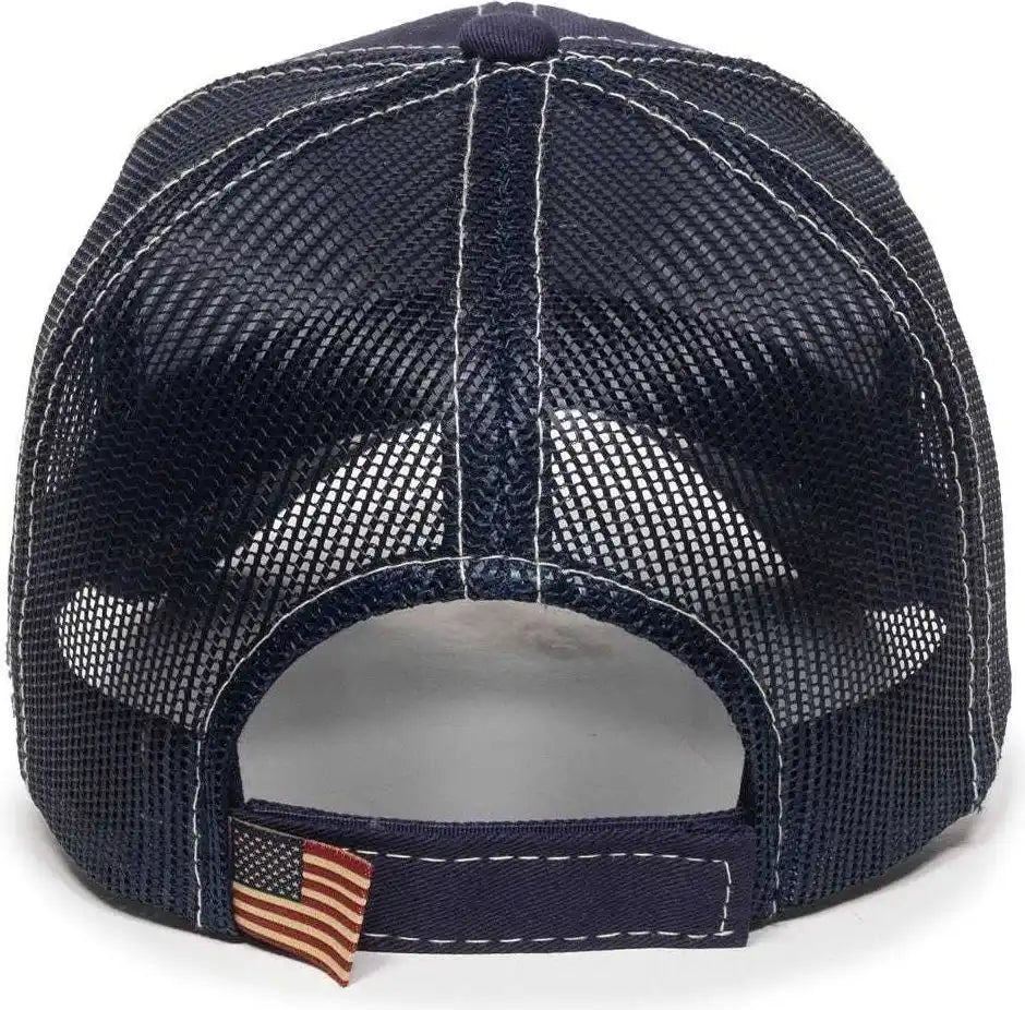 Oc Sports Usa-800m Adjustable Mesh Back Cap - Navy - 6 7/8’’ - 7 1/2’’
