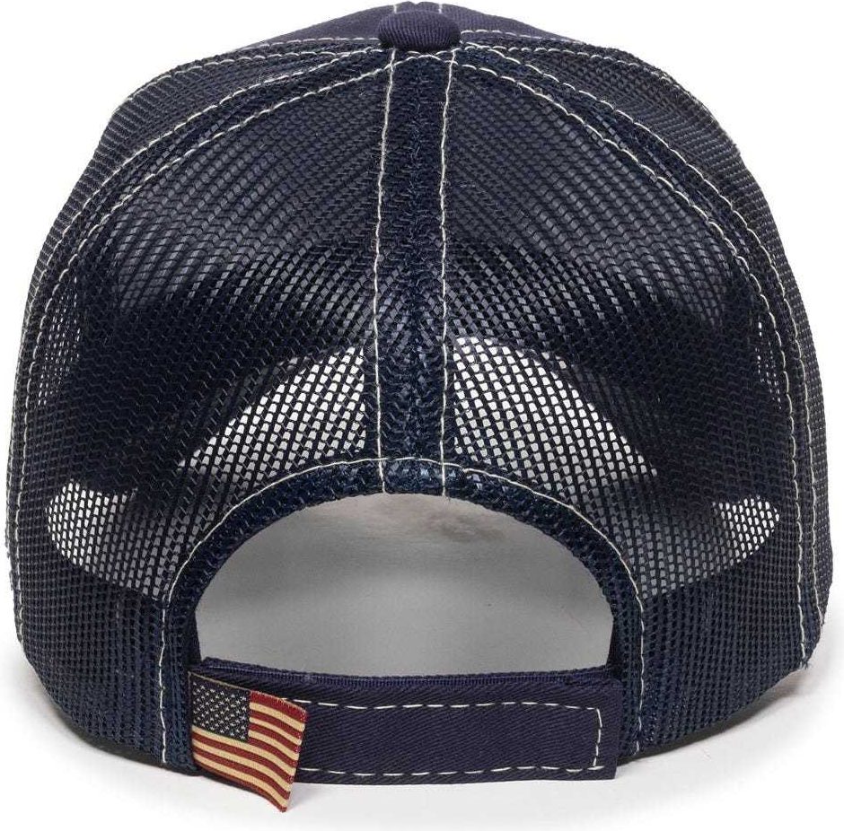 Oc Sports Usa-800m Adjustable Mesh Back Cap - Navy - 6 7/8’’ - 7 1/2’’