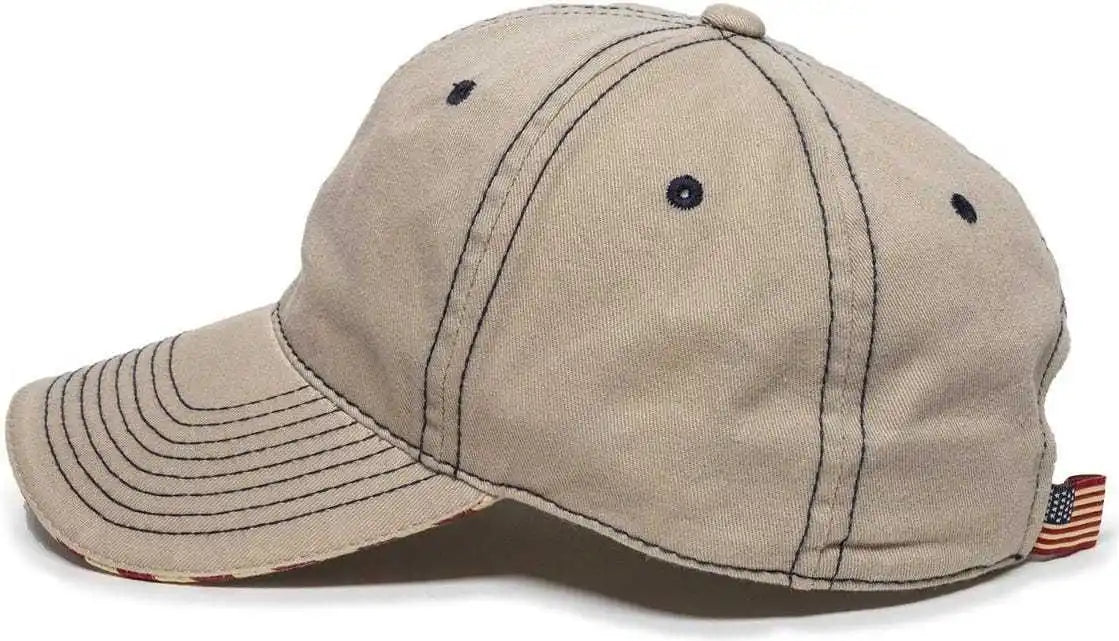 Oc Sports Usa-850 Adjustable Cap - Khaki - 6 7/8’’ - 7 1/2’’