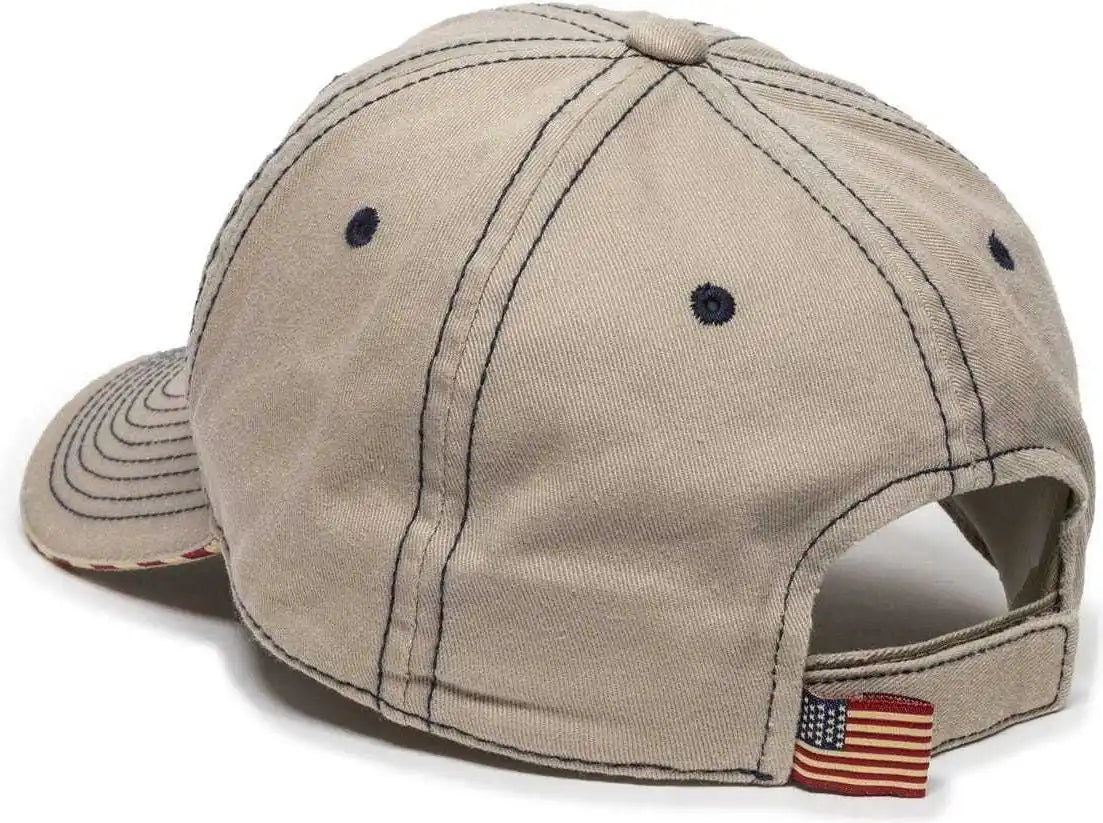 Oc Sports Usa-850 Adjustable Cap - Khaki - 6 7/8’’ - 7 1/2’’