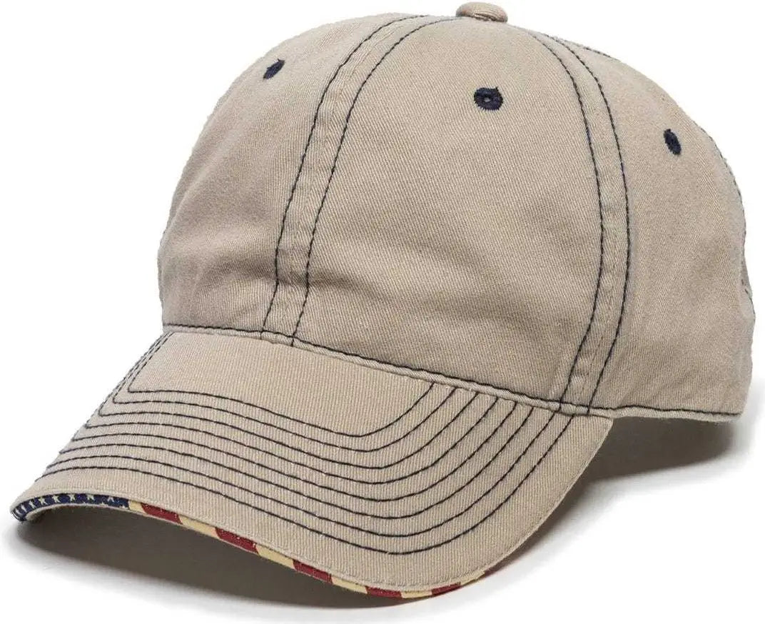 Oc Sports Usa-850 Adjustable Cap - Khaki - 6 7/8’’ - 7 1/2’’