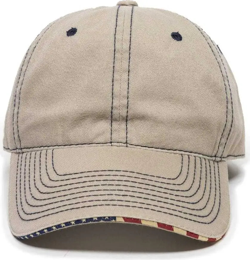 Oc Sports Usa-850 Adjustable Cap - Khaki - 6 7/8’’ - 7 1/2’’