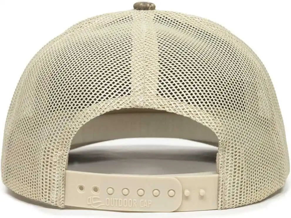 Oc Sports Usa771camo American Flag Leather Patch Cap - Realtree Timber Tan - 6 7/8’’ - 7 1/2’’