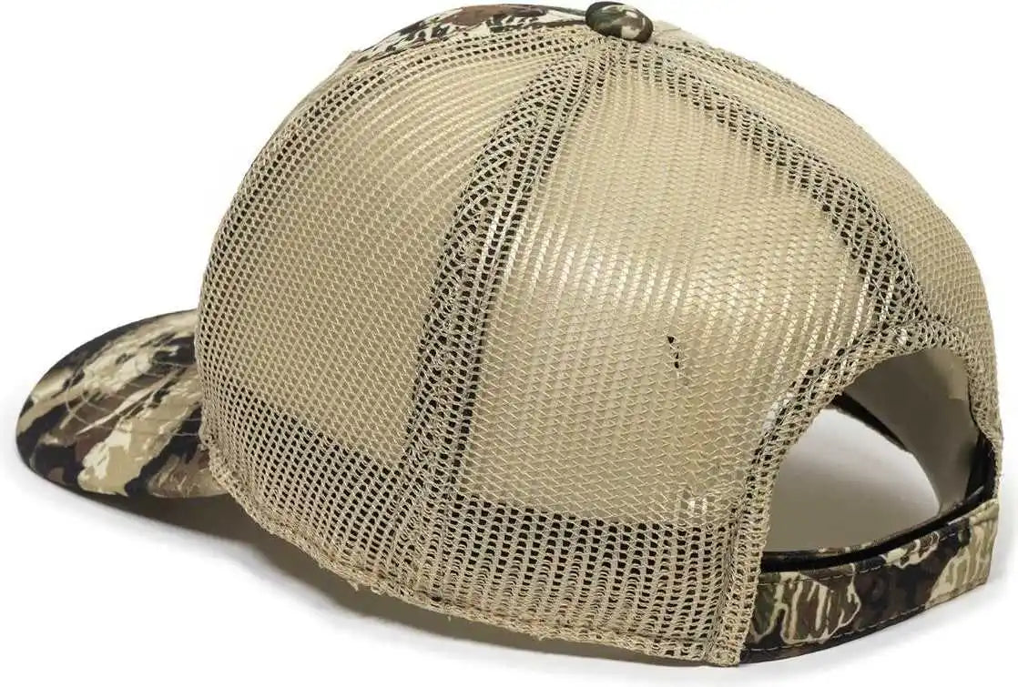 Oc Sports Veil-001 Veil Camo Mesh Back Cap - Veil Whitetail Natural - Ivory / 6 7/8’’ - 7 1/2’’