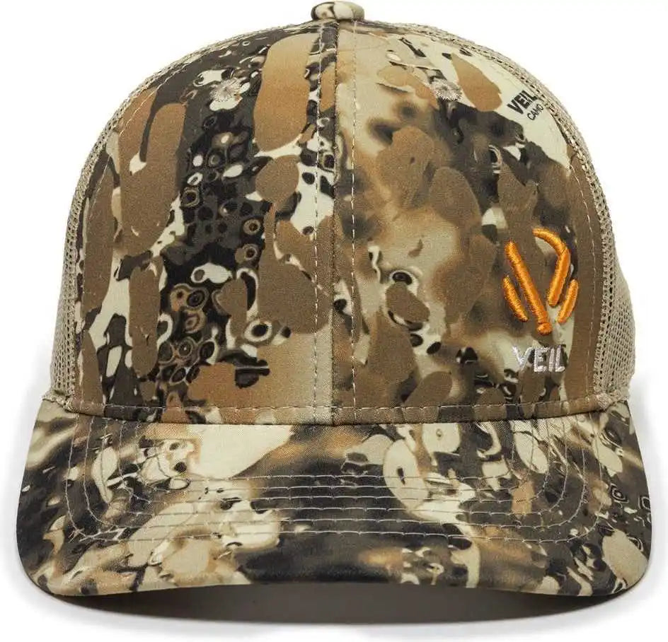 Oc Sports Veil-001 Veil Camo Mesh Back Cap - Veil Avayde Natural - Osfm