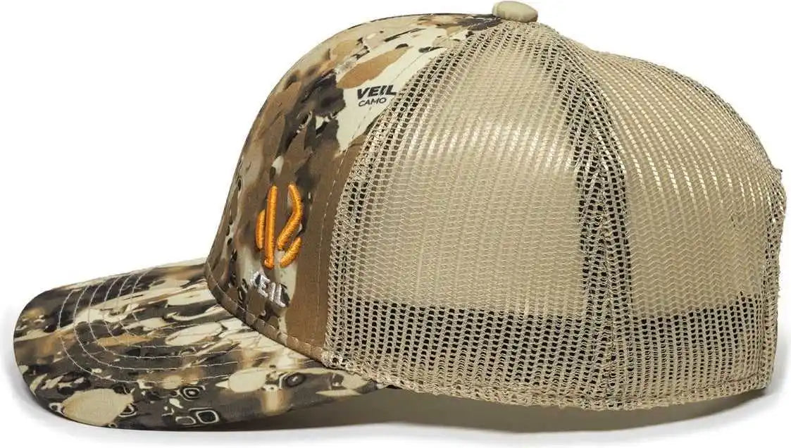 Oc Sports Veil-001 Veil Camo Mesh Back Cap - Veil Avayde Natural - Osfm