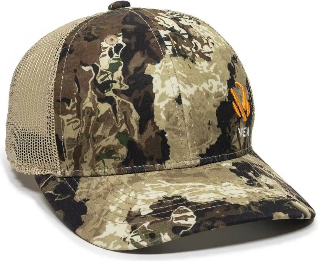 Oc Sports Veil-001 Veil Camo Mesh Back Cap - Veil Whitetail Natural - Ivory / 6 7/8’’ - 7 1/2’’