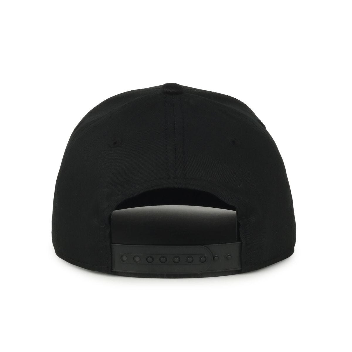 Oc Sports Vroom-01 Checkered Flame Solid Back Cap - Black