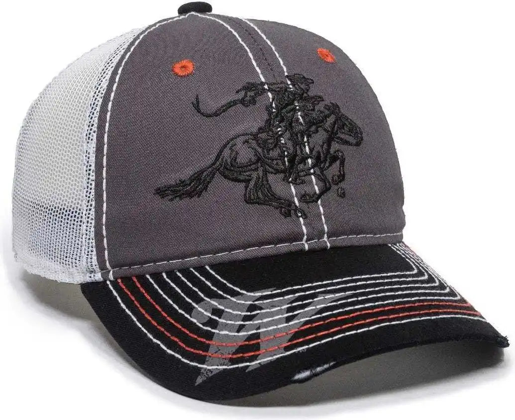 Oc Sports Win35b Winchester Mesh Back Cap - Light Grey Black - Gray / 6 7/8’’ - 7 1/2’’