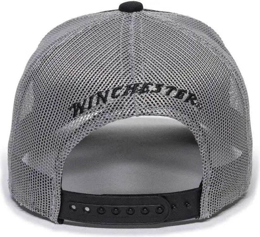 Oc Sports Win46b Winchester Mesh Back Cap - Black Light Grey - Gray / 6 7/8’’ - 7 1/2’’