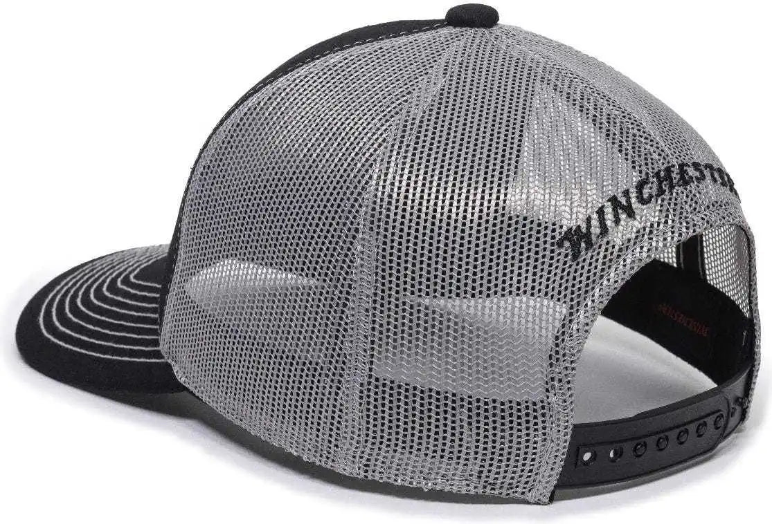 Oc Sports Win46b Winchester Mesh Back Cap - Black Light Grey - Gray / 6 7/8’’ - 7 1/2’’
