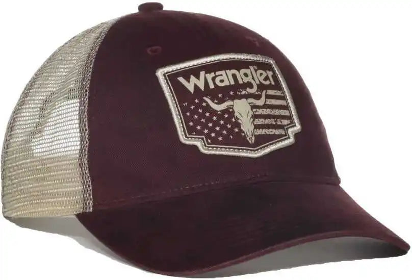 Oc Sports Wra-102 Wranger Flag Patch Flat Visosr Cap - Brown Bone - Osfm