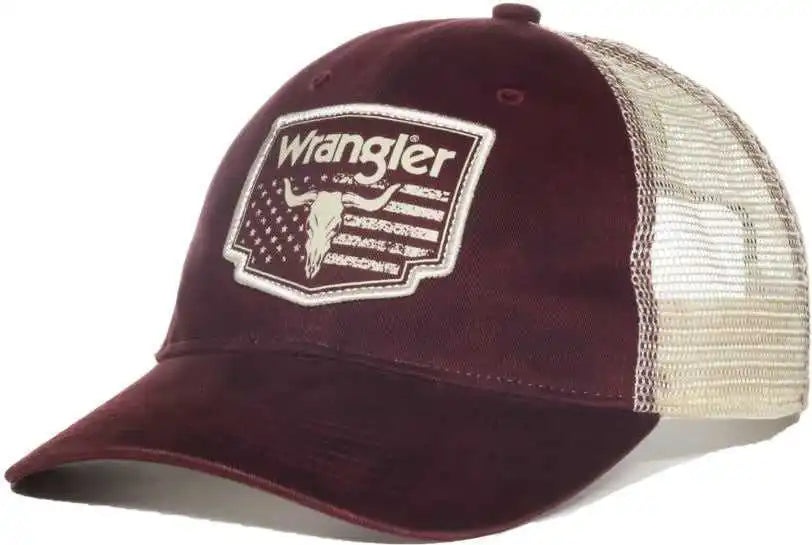 Oc Sports Wra-102 Wranger Flag Patch Flat Visosr Cap - Brown Bone - Osfm