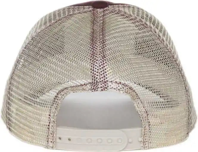 Oc Sports Wra-102 Wranger Flag Patch Flat Visosr Cap - Brown Bone - Osfm