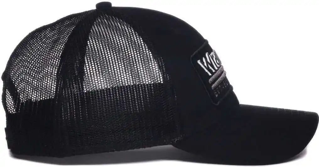 Oc Sports Wra-105 Wranger Mesh Back Curved Visor Cap - Black - Osfm