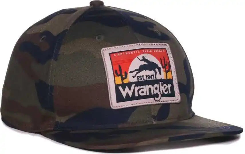 Oc Sports Wra-110 Wranger Flat Visor High Crown Cap - Generic Camo - Osfm