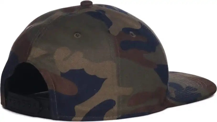 Oc Sports Wra-110 Wranger Flat Visor High Crown Cap - Generic Camo - Osfm