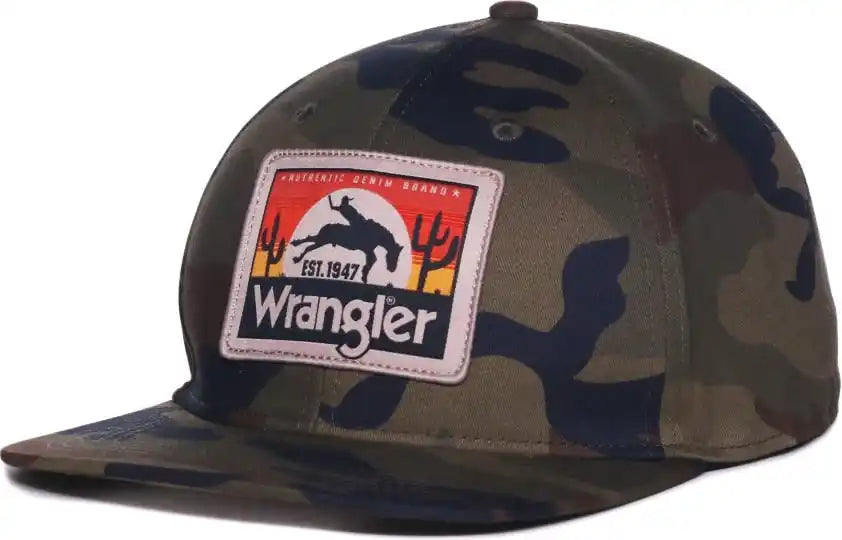 Oc Sports Wra-110 Wranger Flat Visor High Crown Cap - Generic Camo - Osfm