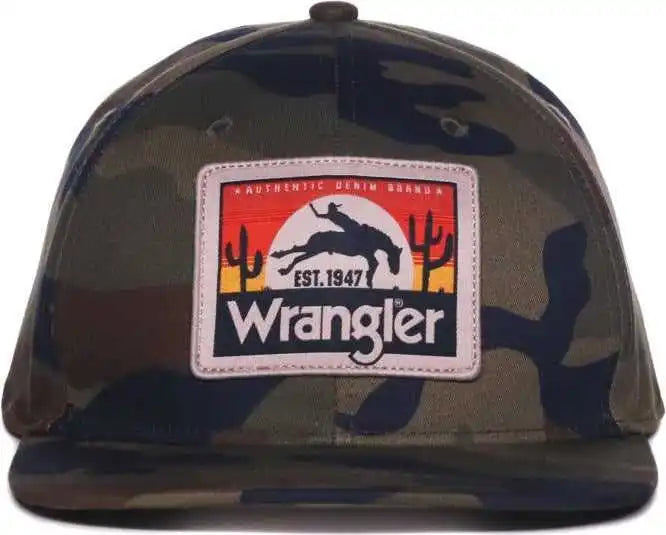 Oc Sports Wra-110 Wranger Flat Visor High Crown Cap - Generic Camo - Osfm