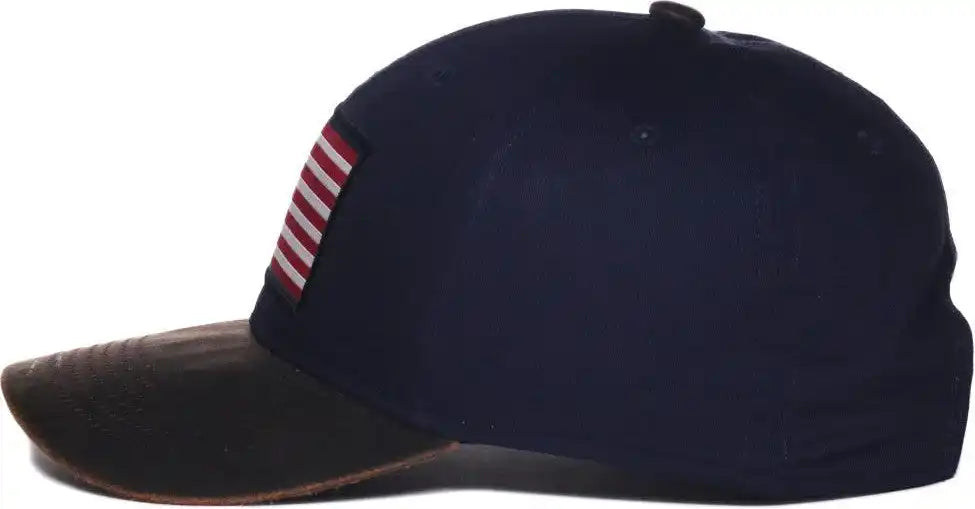 Oc Sports Wra-111 Wranger Flag Patch Structured Cap - Navy - Osfm