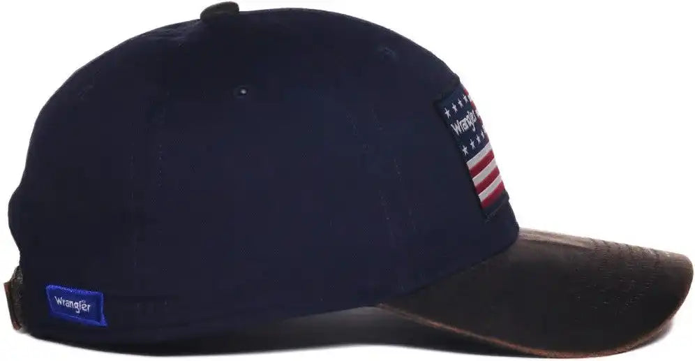 Oc Sports Wra-111 Wranger Flag Patch Structured Cap - Navy - Osfm