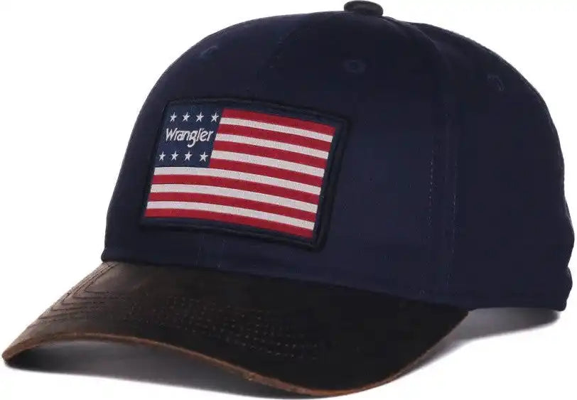 Oc Sports Wra-111 Wranger Flag Patch Structured Cap - Navy - Osfm