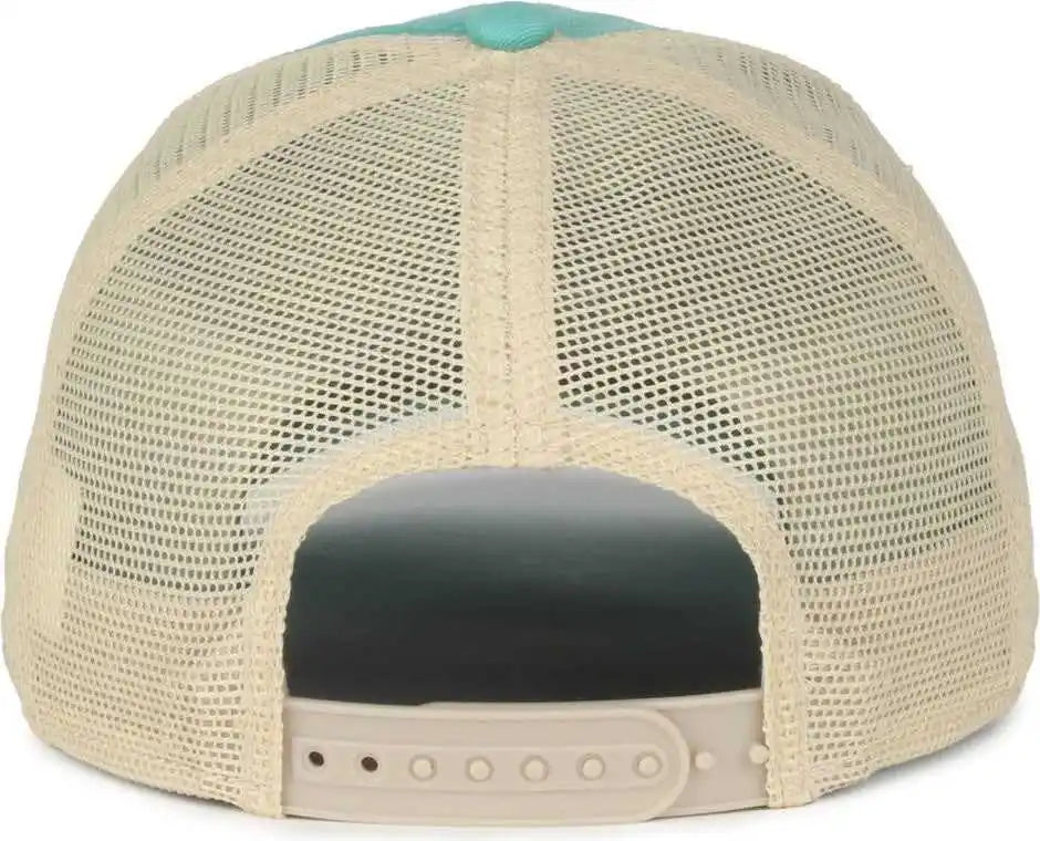 Oc Sports Wra-123 Wranger Cattle Skull Mesh Back Cap - Teal Bone - Osfm